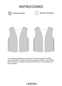 Chaleco Worker Jacket pattern ¡NUEVO!